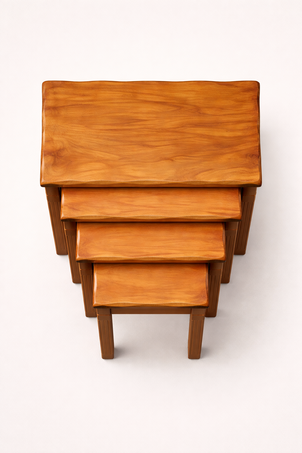 Sankofa Nest of Stools — handcrafted African furniture by Zakayo Elgon furniture  in Kenya