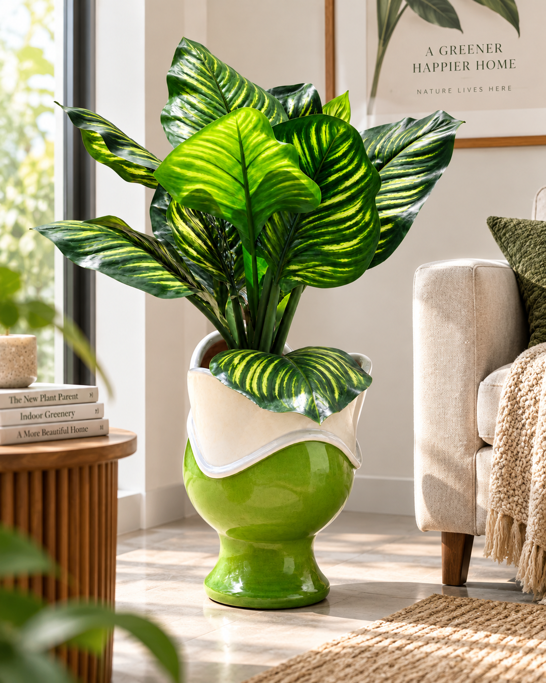 Sokoni Planter — handcrafted African outdoor by jadima interior decor in Kenya