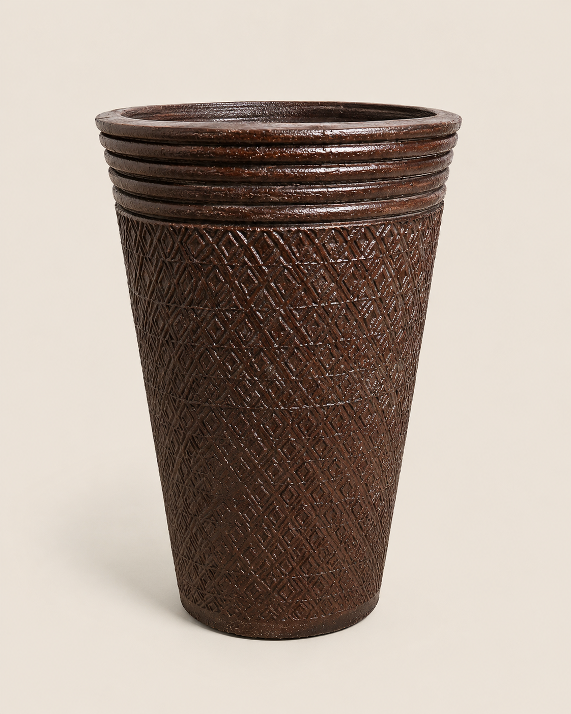 Cibira Heritage Planter — handcrafted African outdoor by Terry scape in Kenya