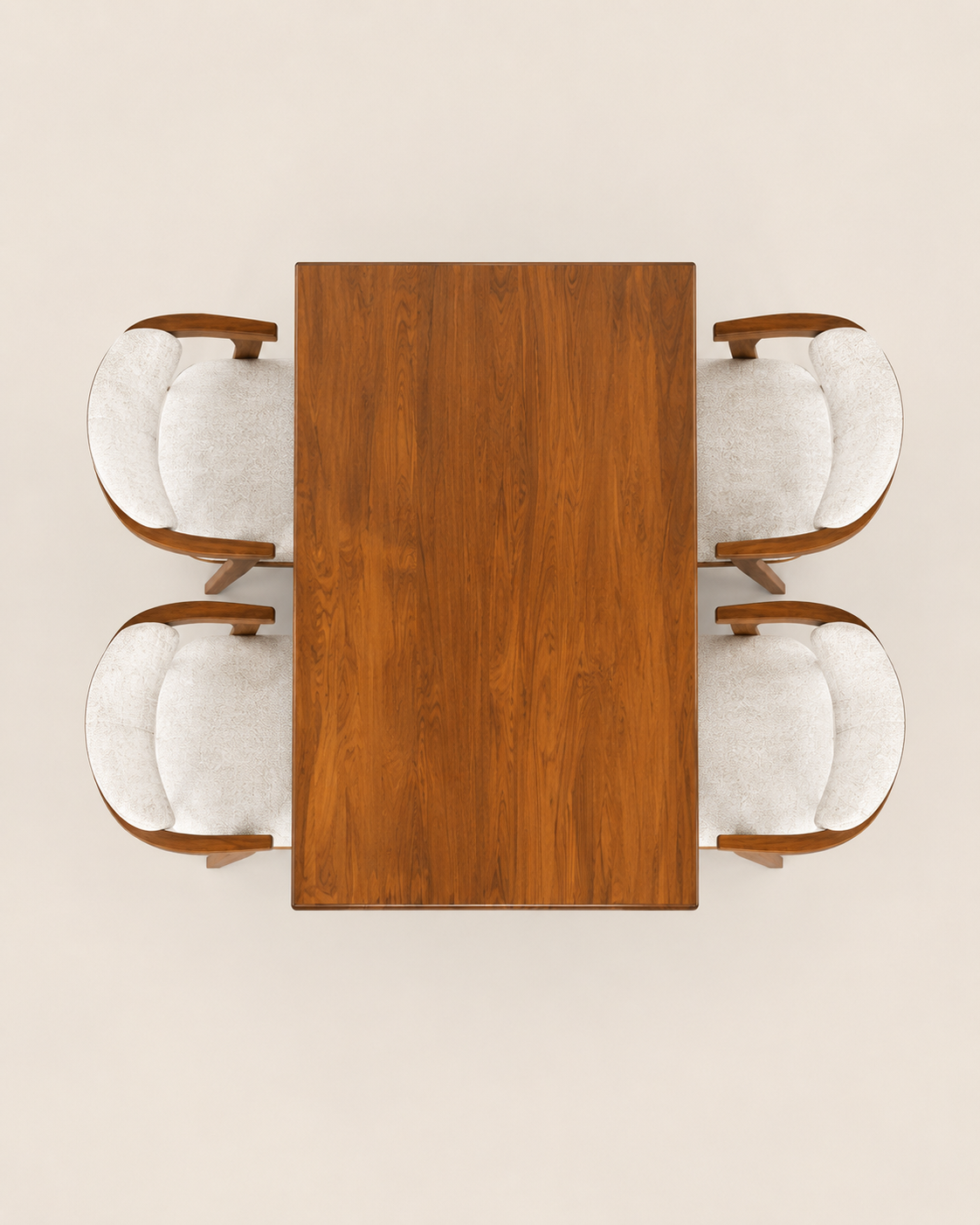 4 Seater Dining Table — handcrafted African furniture by The MI Interiors  in Kenya (view 3)