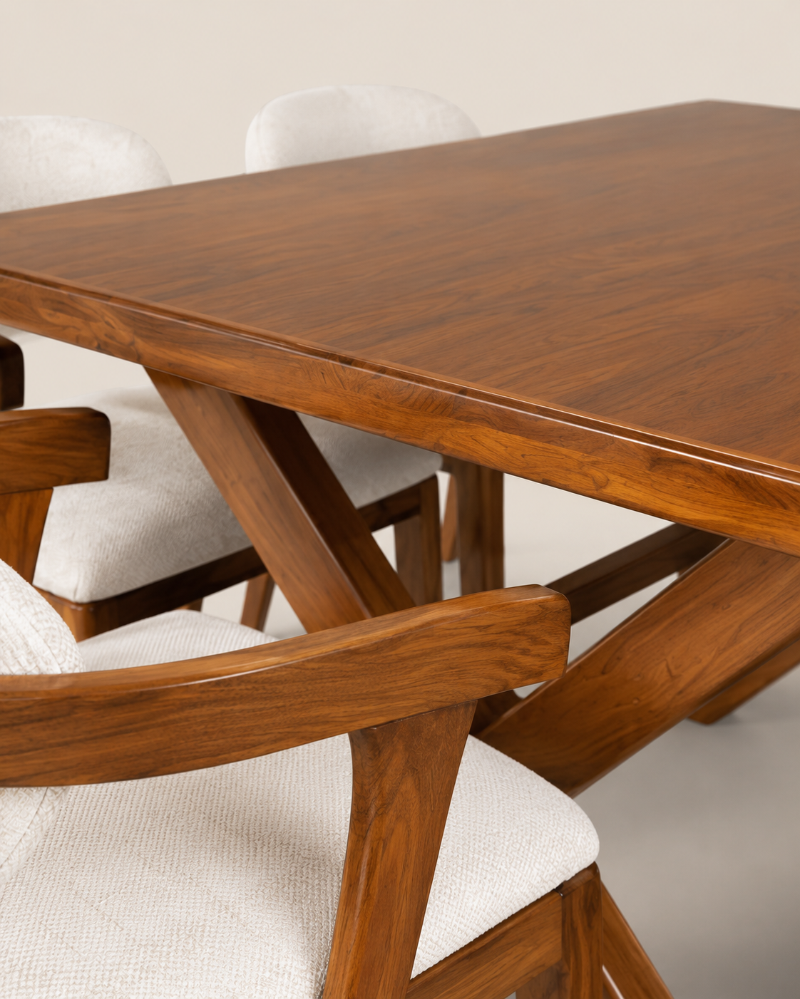 4 Seater Dining Table — handcrafted African furniture by The MI Interiors  in Kenya (view 4)