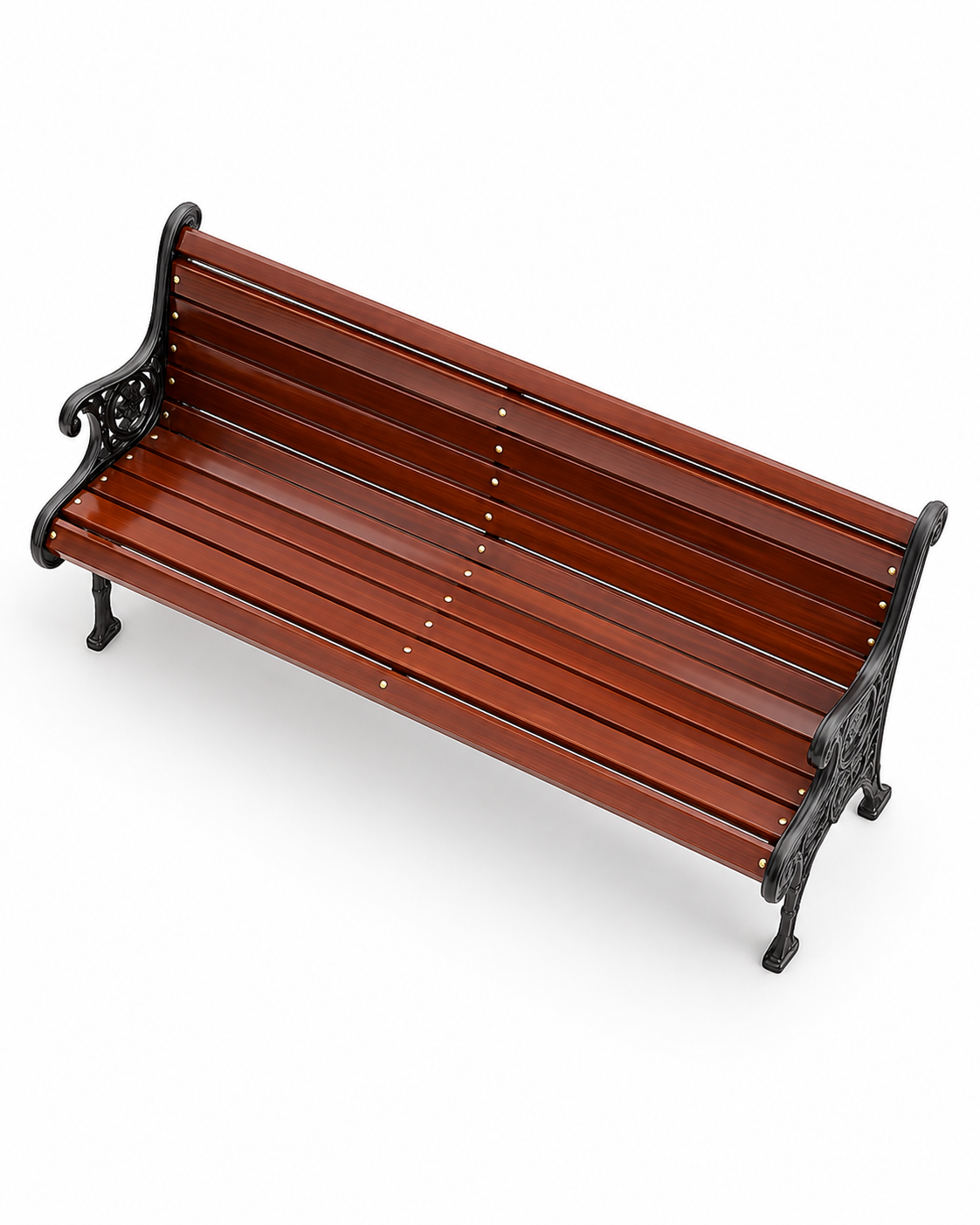 Cafaru Garden Bench — handcrafted African outdoor by Simba hills furniture and metal work in Kenya (view 2)