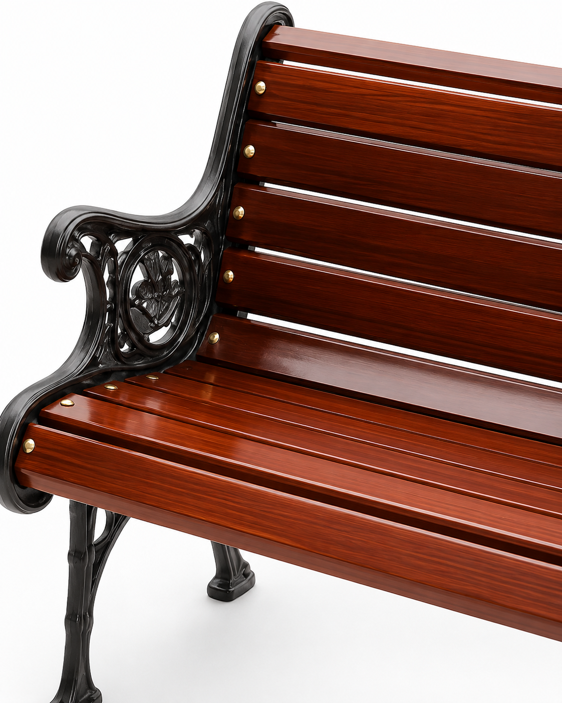 Cafaru Garden Bench — handcrafted African outdoor by Simba hills furniture and metal work in Kenya (view 3)