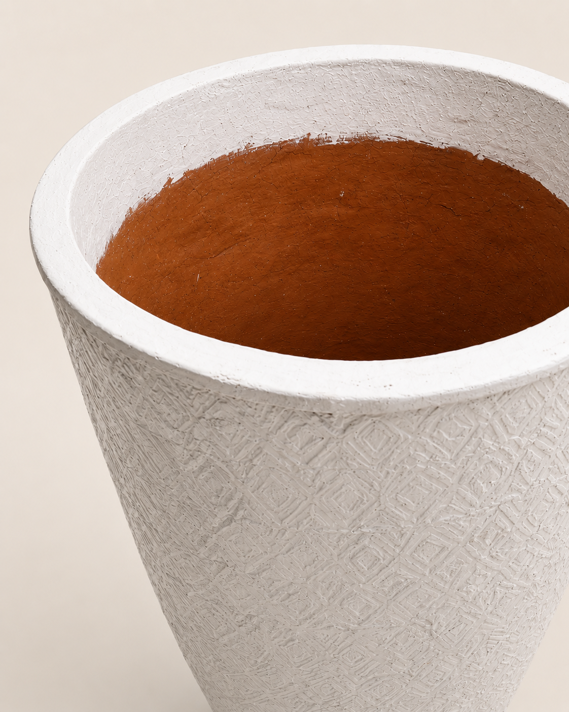 Efuwe Clay Planter — handcrafted African outdoor by Terry scape in Kenya (view 4)