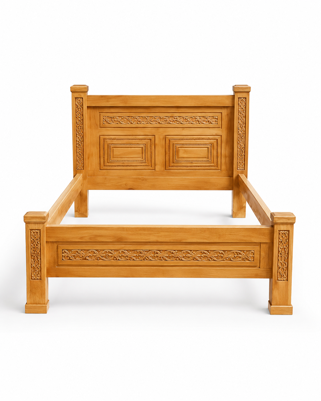 5 by 6 Msiri Bed Frame — handcrafted African furniture by Gland furniture in Kenya (view 4)