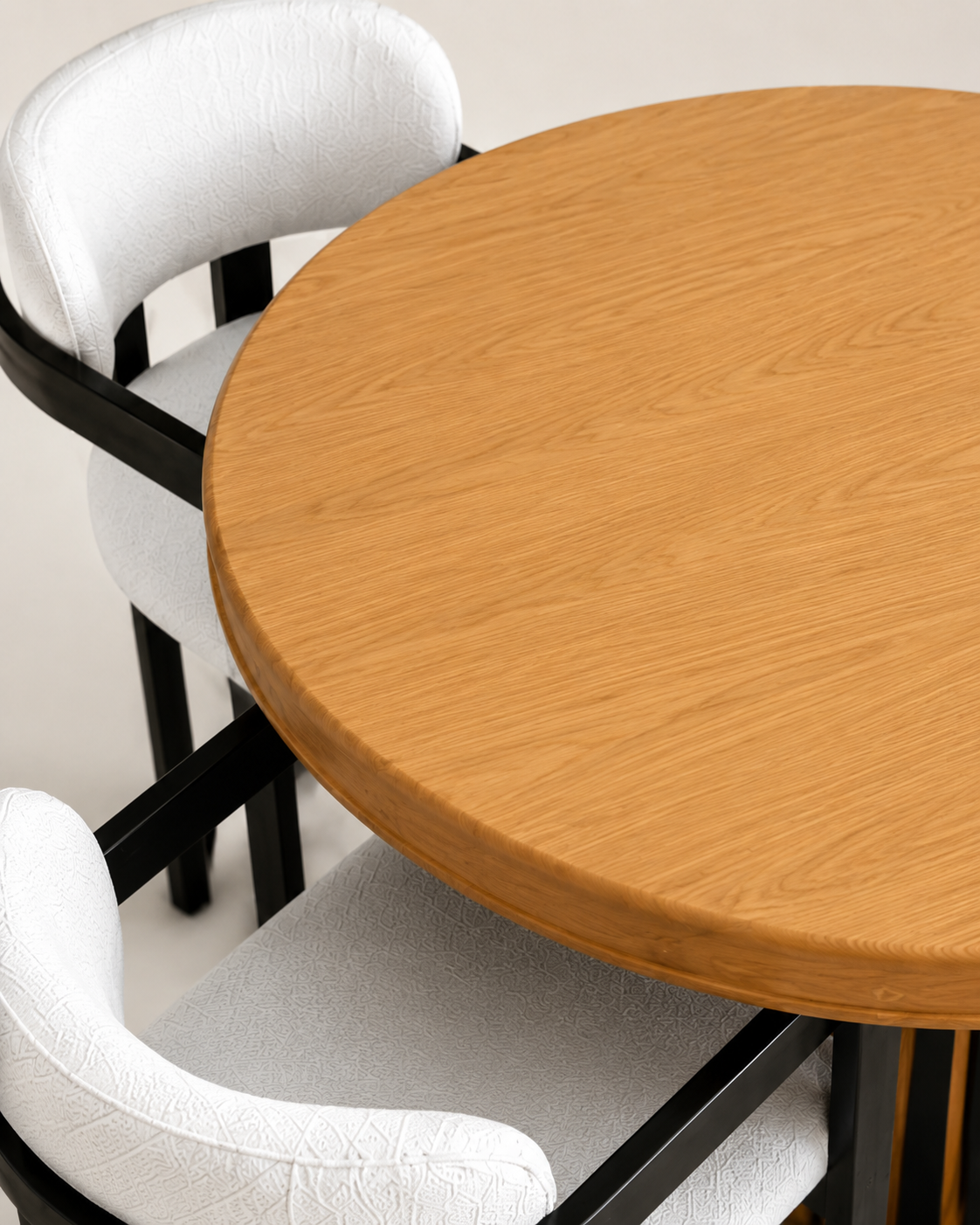 Jibwa Round Dining Table Set — handcrafted African furniture by El Mundo Furniture in Kenya (view 3)