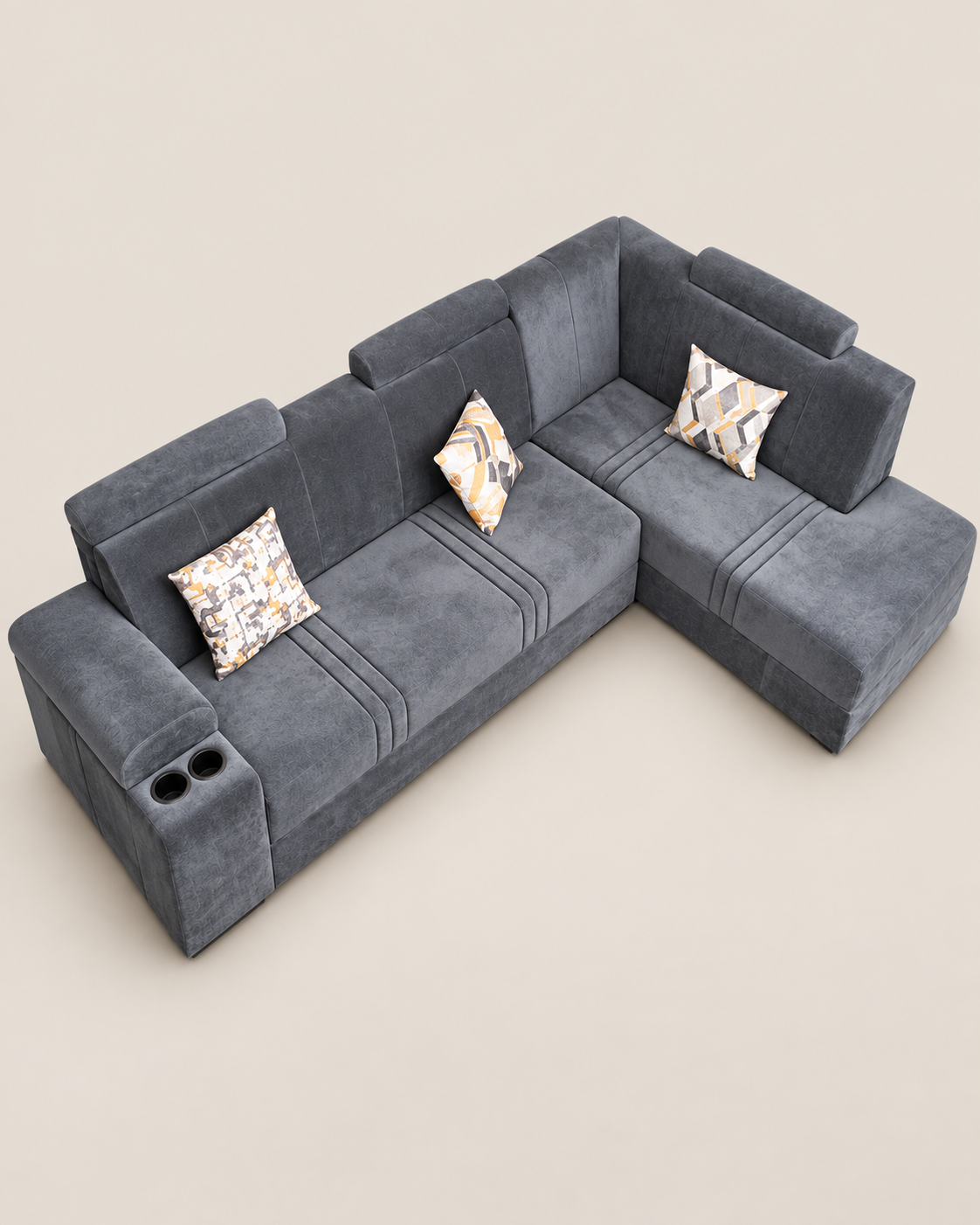 Nzoia Sectional Sofa — handcrafted African furniture by Hi tech furniture  in Kenya (view 3)