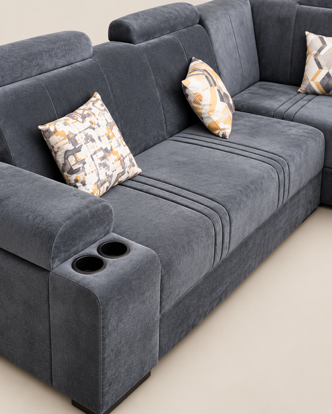 Nzoia Sectional Sofa — handcrafted African furniture by Hi tech furniture  in Kenya (view 4)