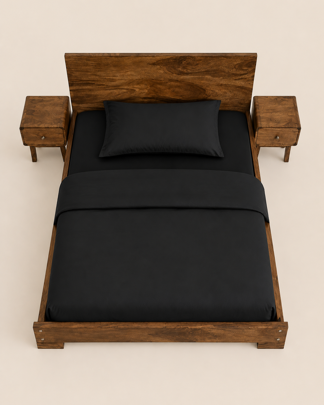 6 by 6 Moyo Heritage Bed — handcrafted African furniture by King Basu furniture and Decor  in Kenya (view 3)