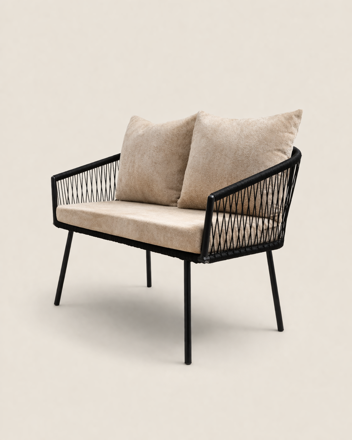 Balcony Seat: Kanga Two-Seater — handcrafted African outdoor by Makey Stays in Kenya (view 2)