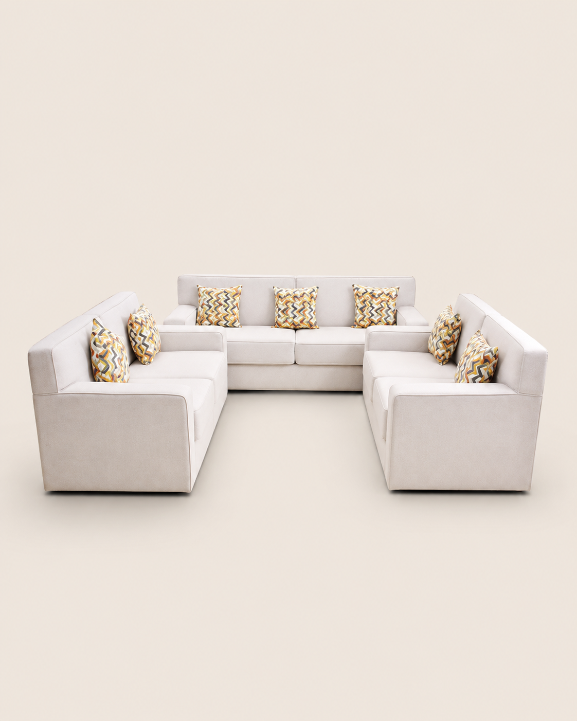 Spring cushion Kipande Sectional — handcrafted African furniture by VINCO TENTS $ SOFAS in Kenya