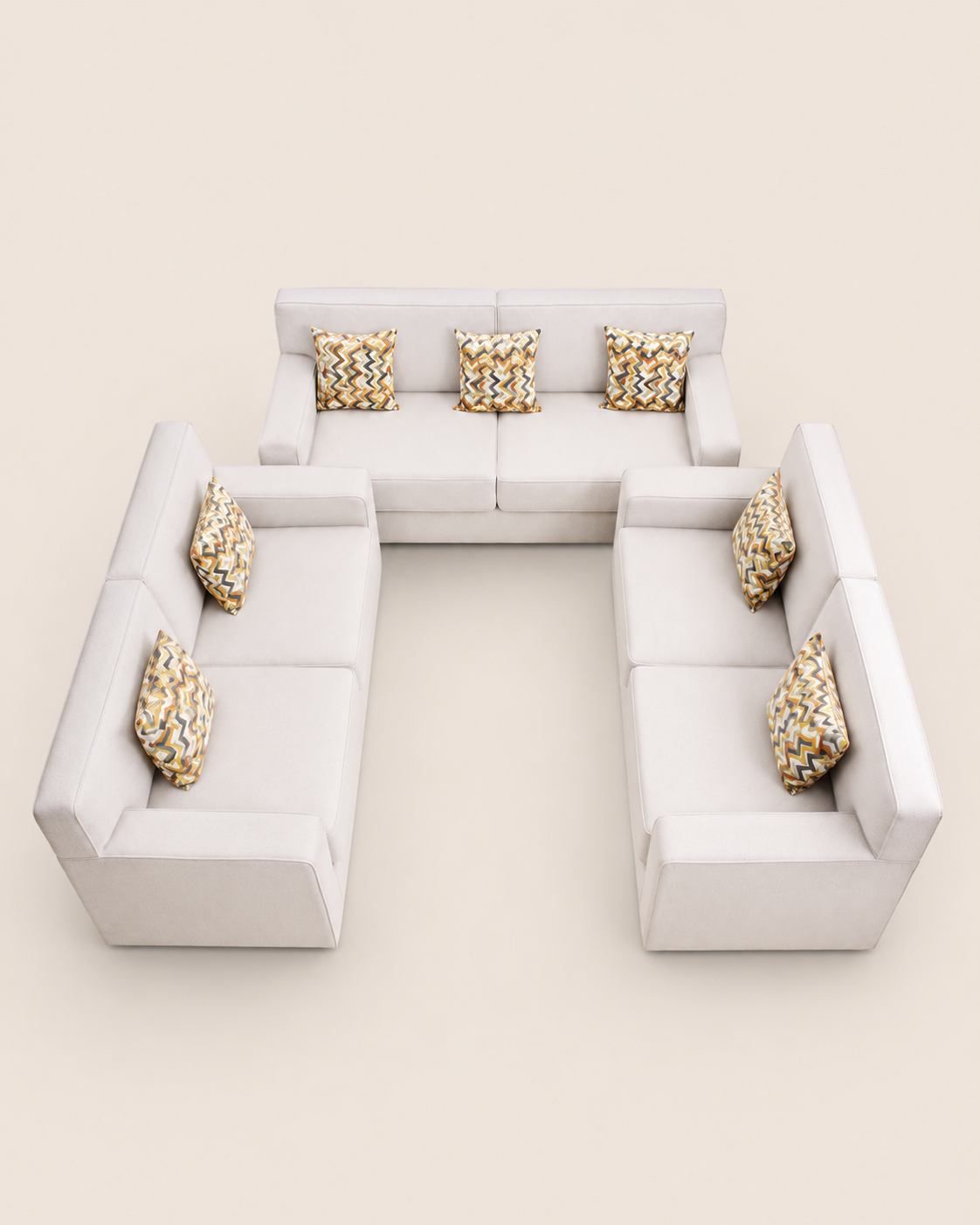 Spring cushion Kipande Sectional — handcrafted African furniture by VINCO TENTS $ SOFAS in Kenya (view 2)