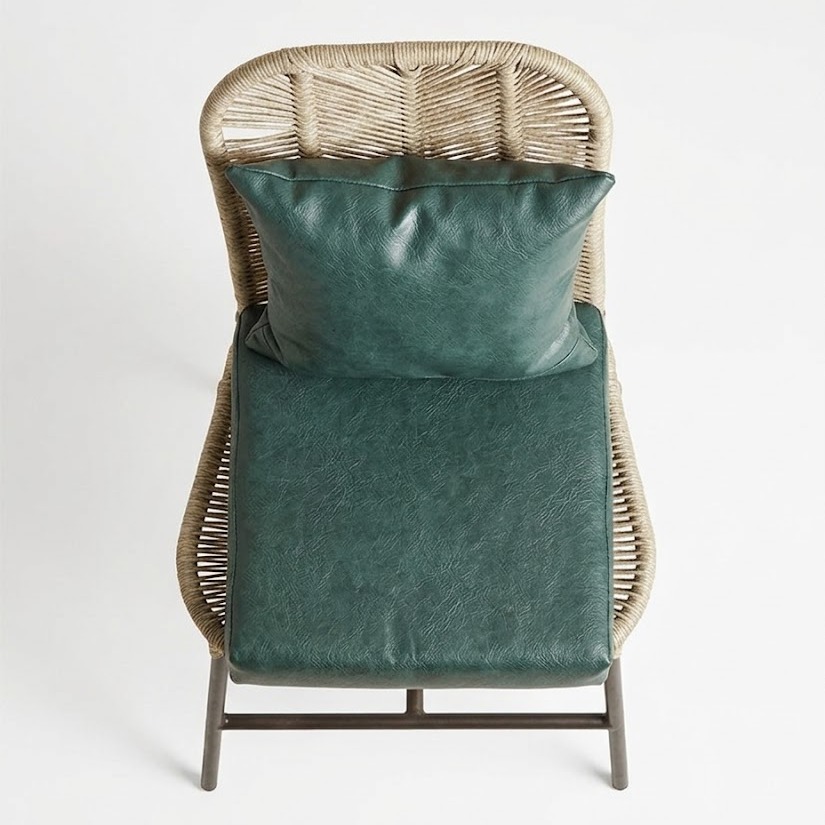 Balcony seat Kiboko Cane — handcrafted African outdoor by Miche Miche in Kenya (view 2)