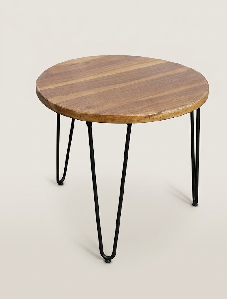 Dafina Mango Wood Side Table — handcrafted African furniture by Neim furniture  in Kenya (view 3)