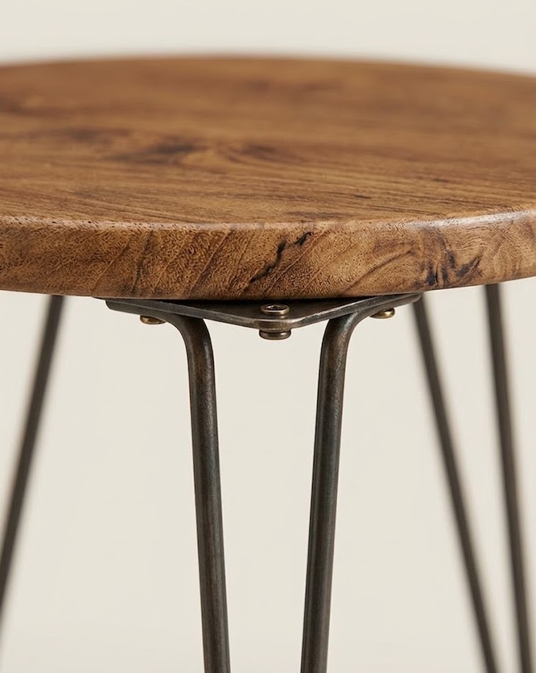 Dafina Mango Wood Side Table — handcrafted African furniture by Neim furniture  in Kenya (view 4)