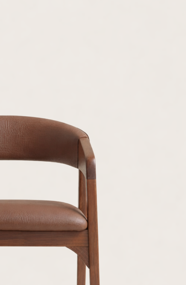 Kaya Curved Mahogany Lounge Chair — handcrafted African furniture by Promising furniture world  in Kenya (view 3)