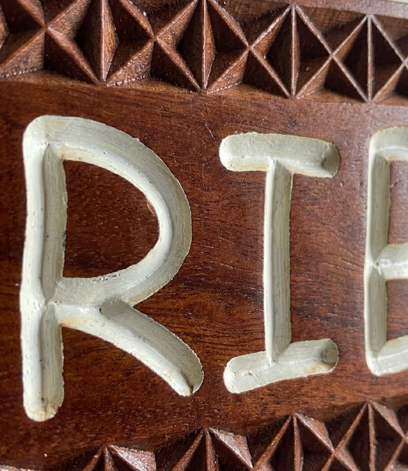 Bantu Welcome Plaque — handcrafted African outdoor by Dankass Art and Signs  in Kenya (view 3)