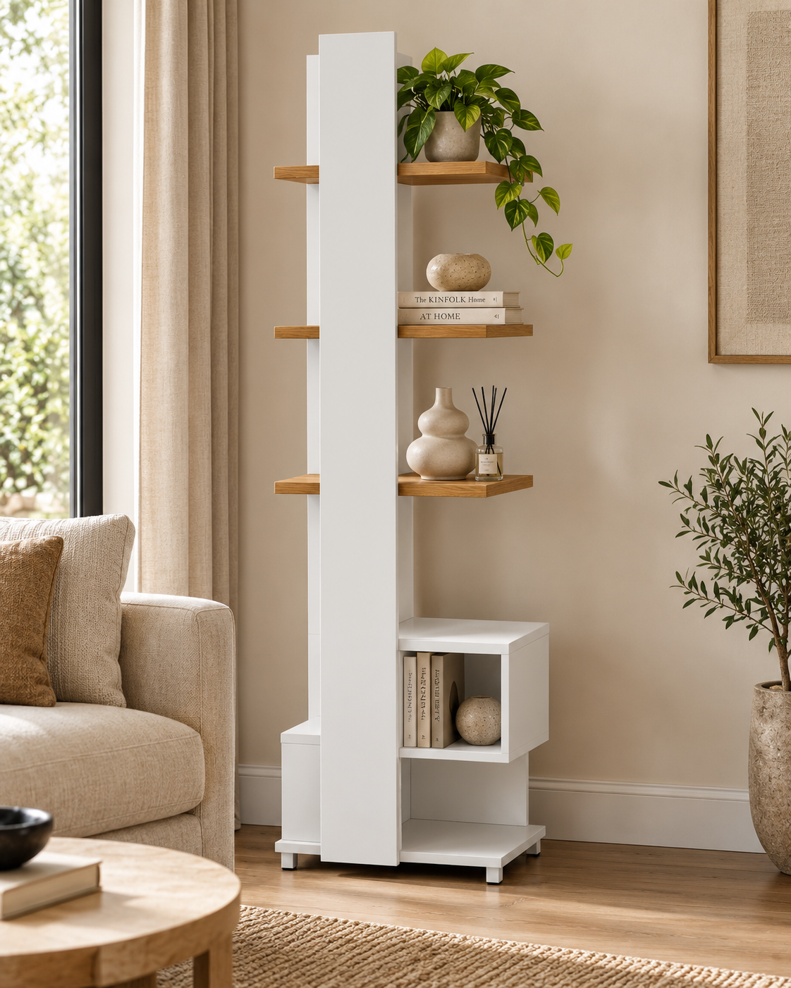 Nderu Shelf — handcrafted African furniture by jadima interior decor in Kenya