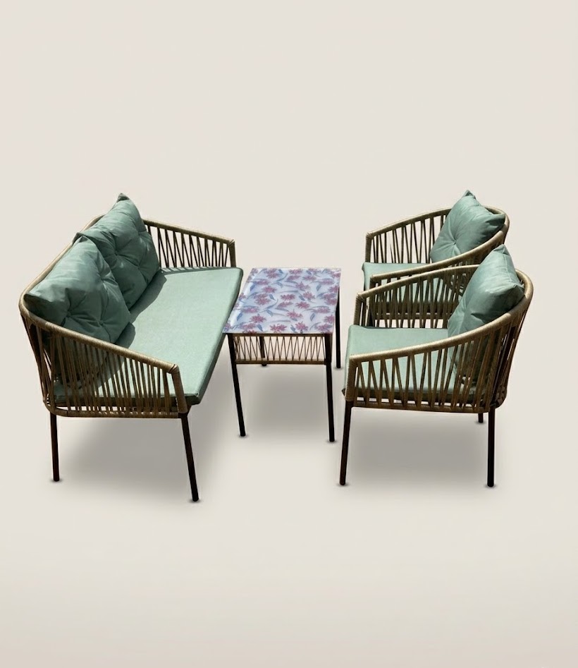 Outdoor Dining Table Mbingu — handcrafted African outdoor by Cate furniture  in Kenya