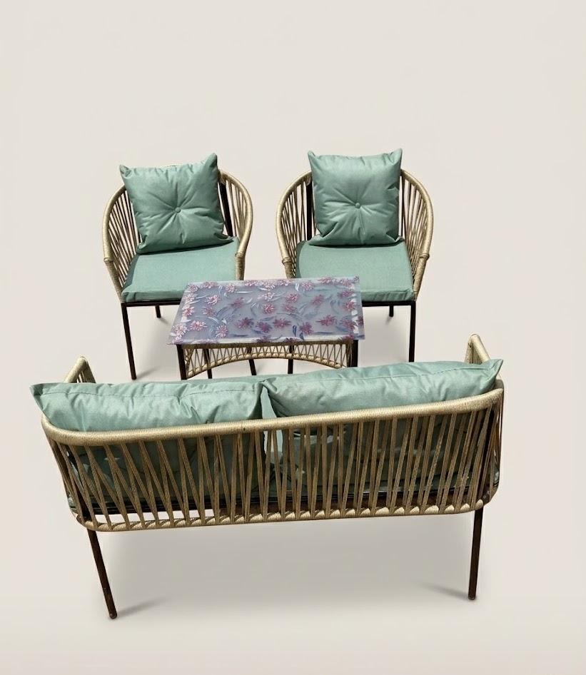 Outdoor Dining Table Mbingu — handcrafted African outdoor by Cate furniture  in Kenya (view 2)