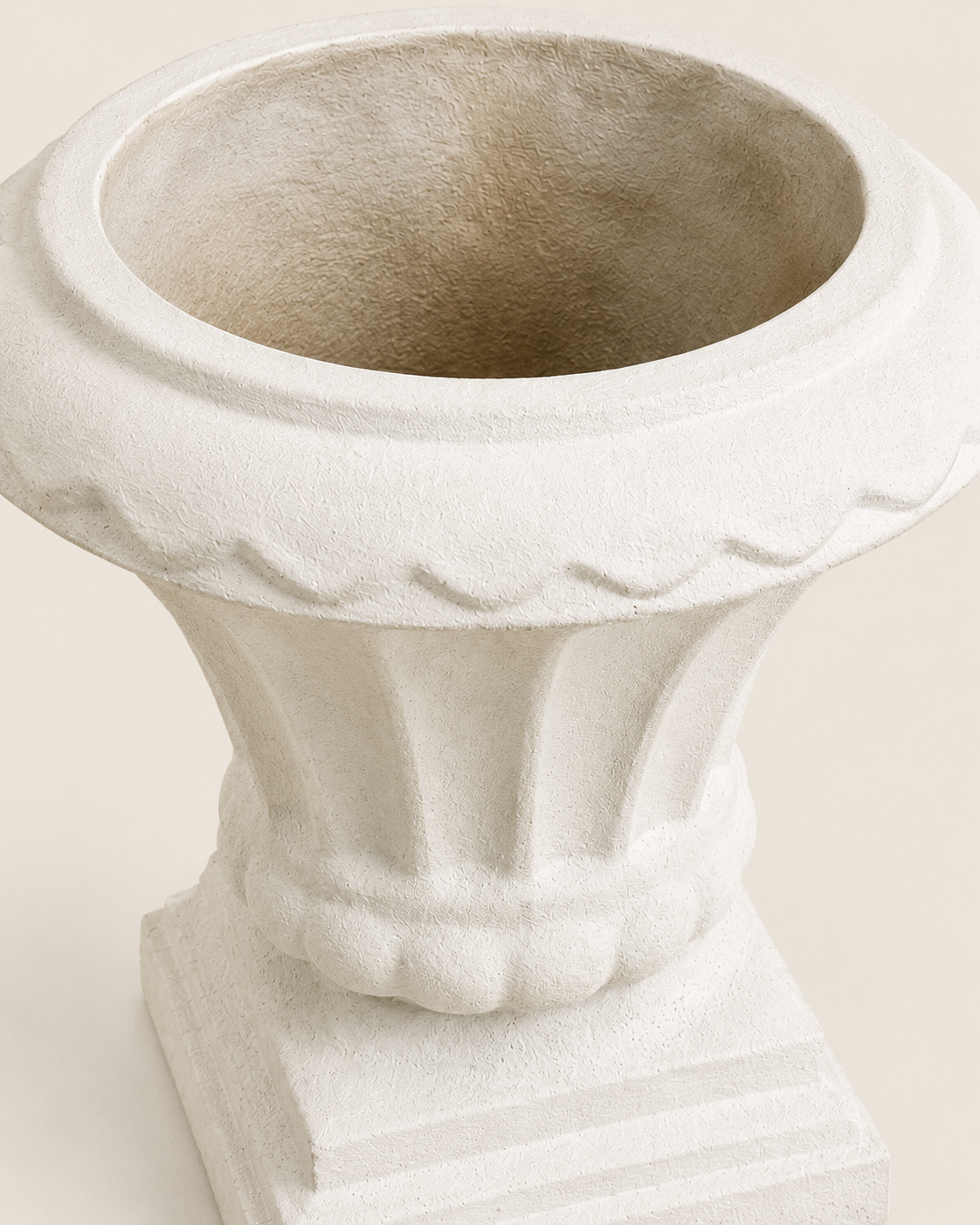Efuwe Concrete Urn — handcrafted African outdoor by Kibethis  in Kenya (view 3)