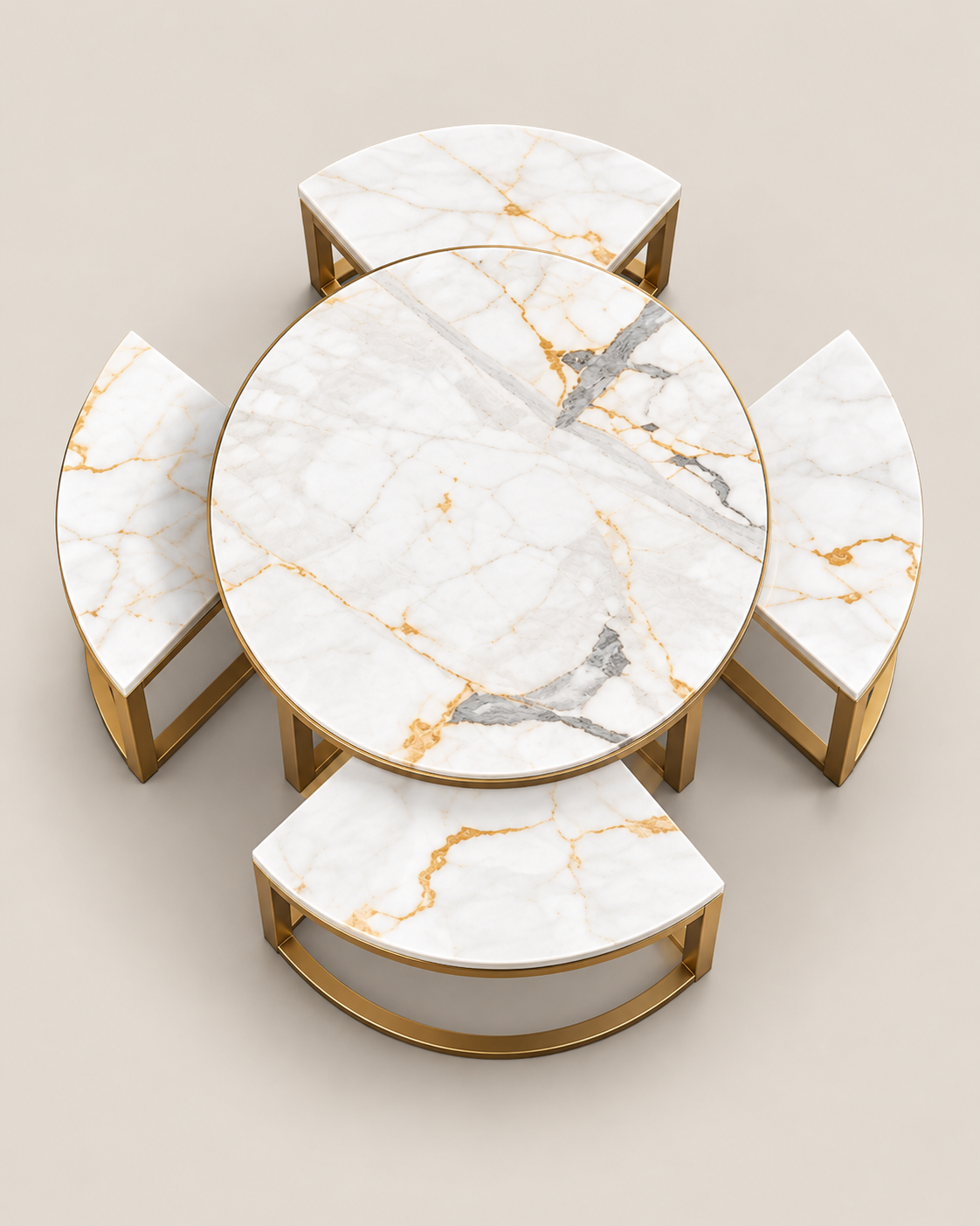 Sabuko Nesting Coffee Table — handcrafted African furniture by By Faith Furnitures  in Kenya (view 2)