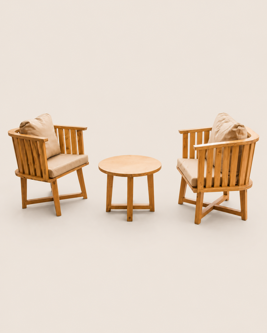 Sintio Patio Lounge Set – Kivuli Embrace — handcrafted African outdoor by Ndekena (pending setup) in Kenya