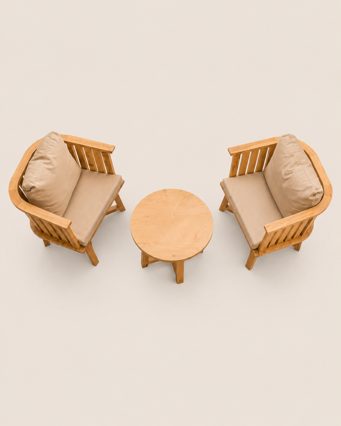 Sintio Patio Lounge Set – Kivuli Embrace — handcrafted African outdoor by Ndekena (pending setup) in Kenya (view 2)