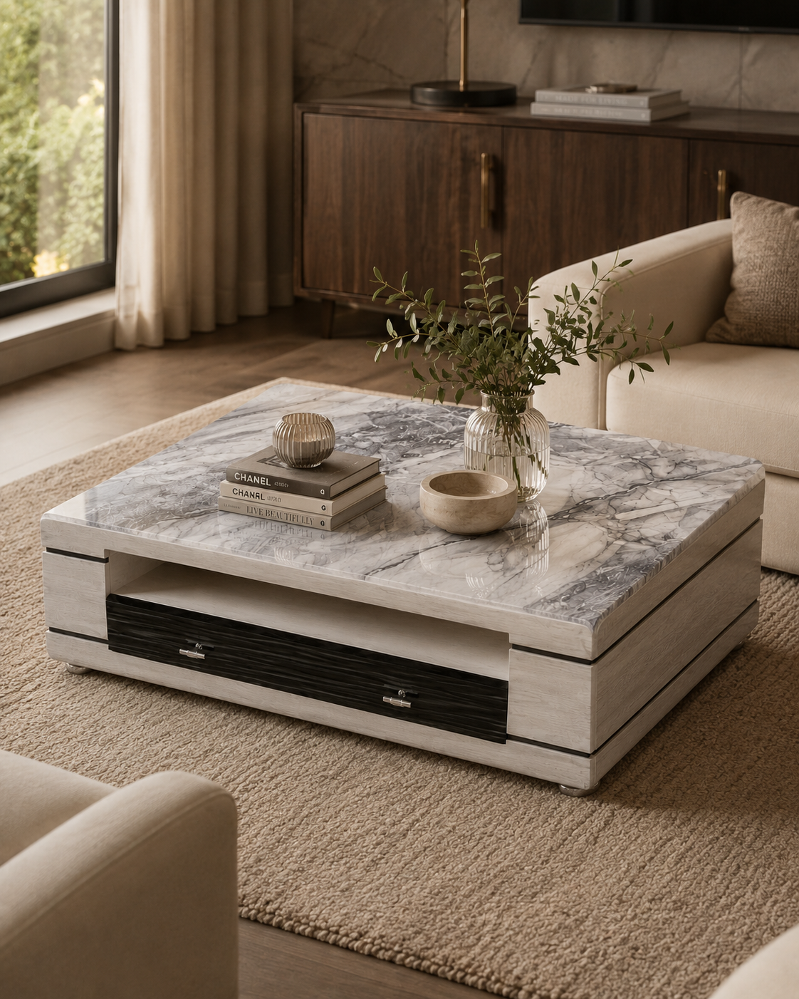 Coffee Table — handcrafted African furniture by Fahari homes in Kenya