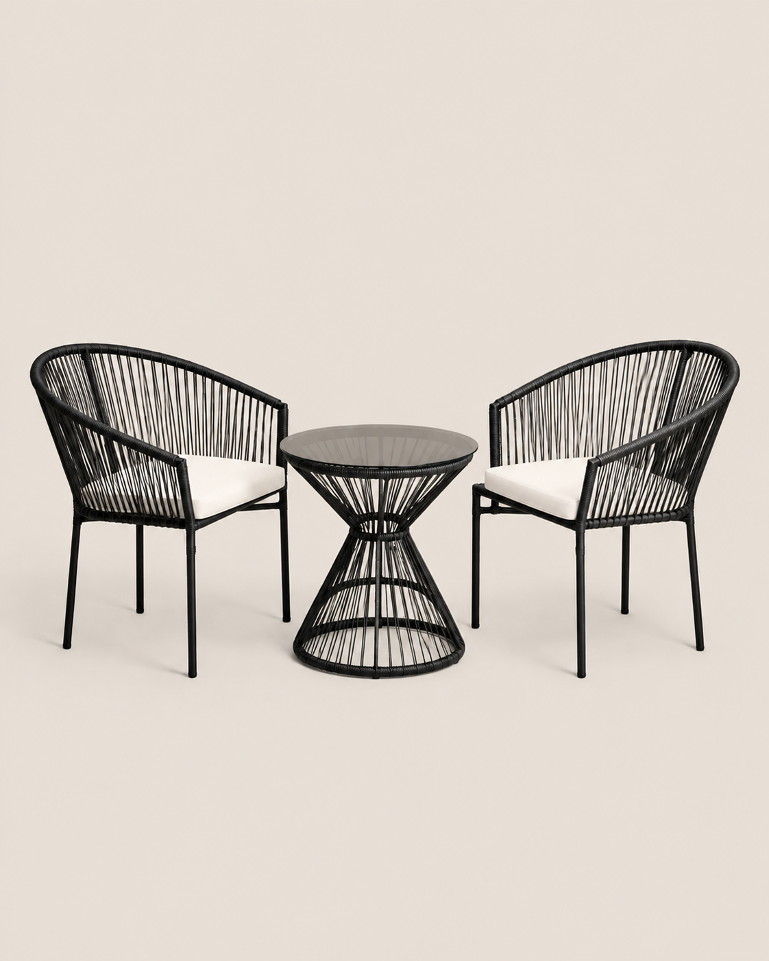 Bafana Bistro Set — handcrafted African outdoor by Adorable Designs in Kenya