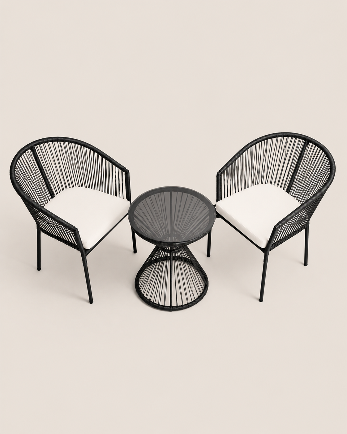 Bafana Bistro Set — handcrafted African outdoor by Adorable Designs in Kenya (view 2)