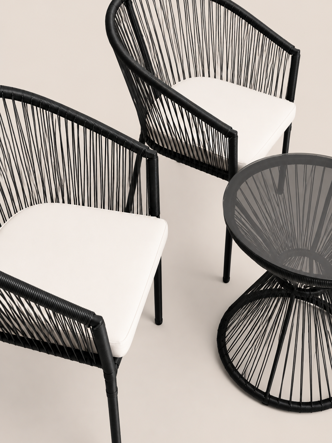 Bafana Bistro Set — handcrafted African outdoor by Adorable Designs in Kenya (view 3)