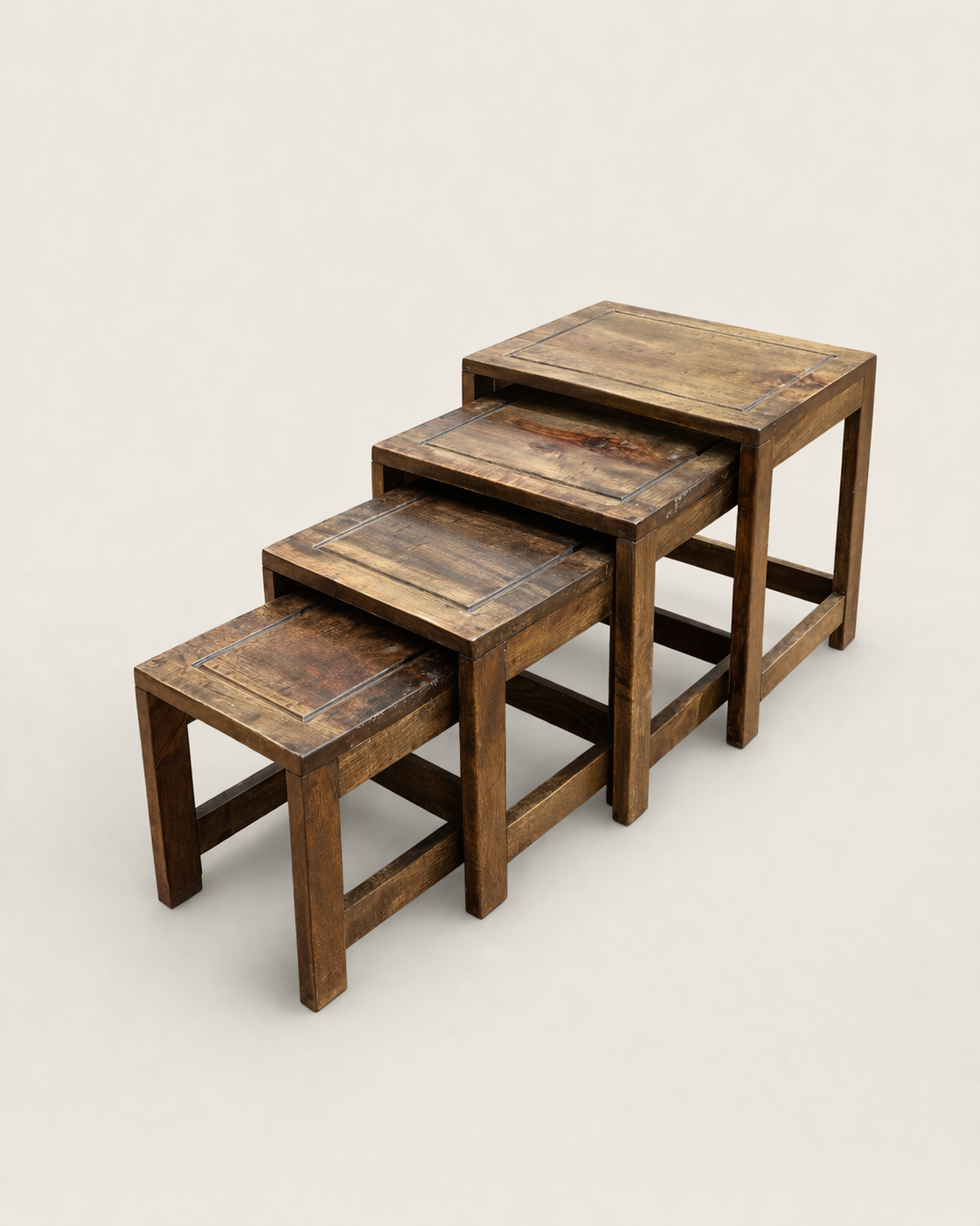 Nest of Stools – Upepo Tiered Accent Tables — handcrafted African furniture by Makey Stays in Kenya