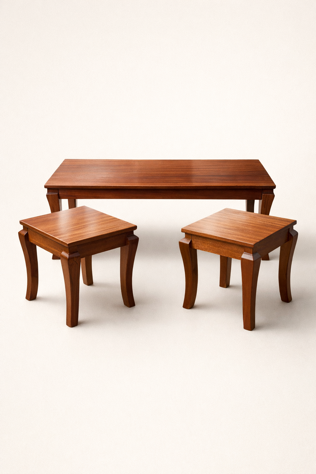 Kikwetu Coffee table Set — handcrafted African furniture by Cobs Furniture and metal works in Kenya (view 2)