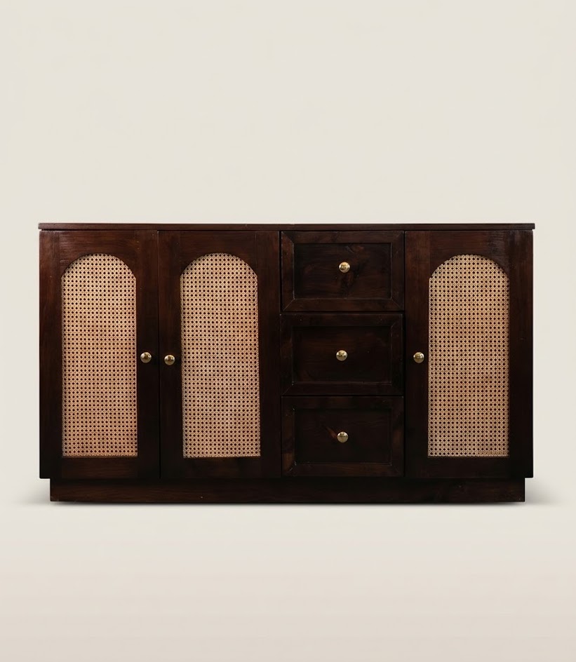 Mbari Carved Buffet Table — handcrafted African furniture by Classic Furniture in Kenya