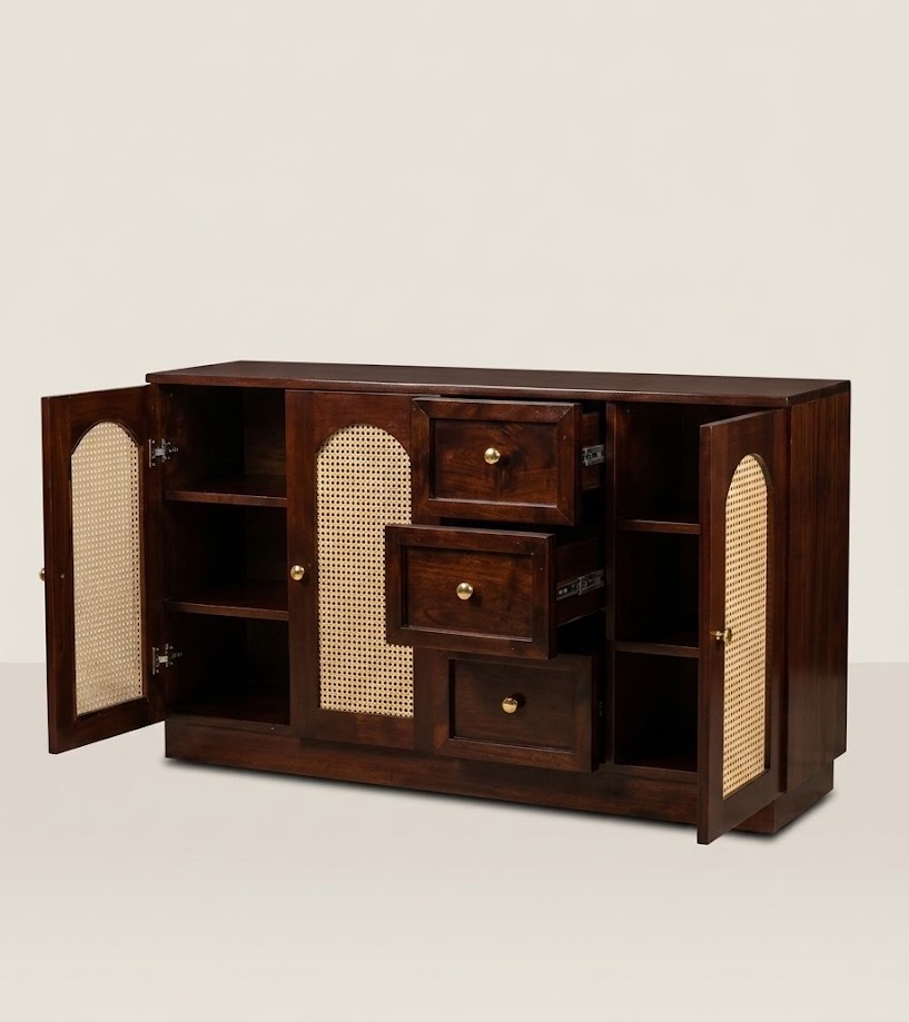 Mbari Carved Buffet Table — handcrafted African furniture by Classic Furniture in Kenya (view 2)