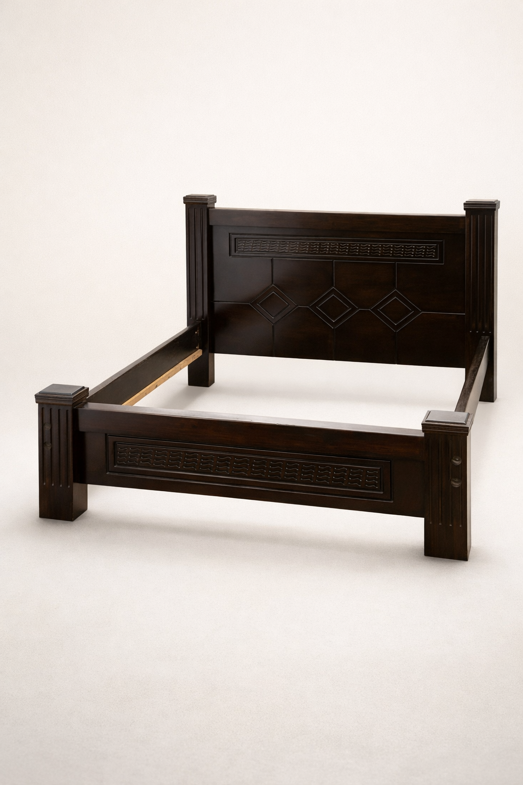 5by6 Bed Kilifi — handcrafted African furniture by Humble furniture  in Kenya (view 2)