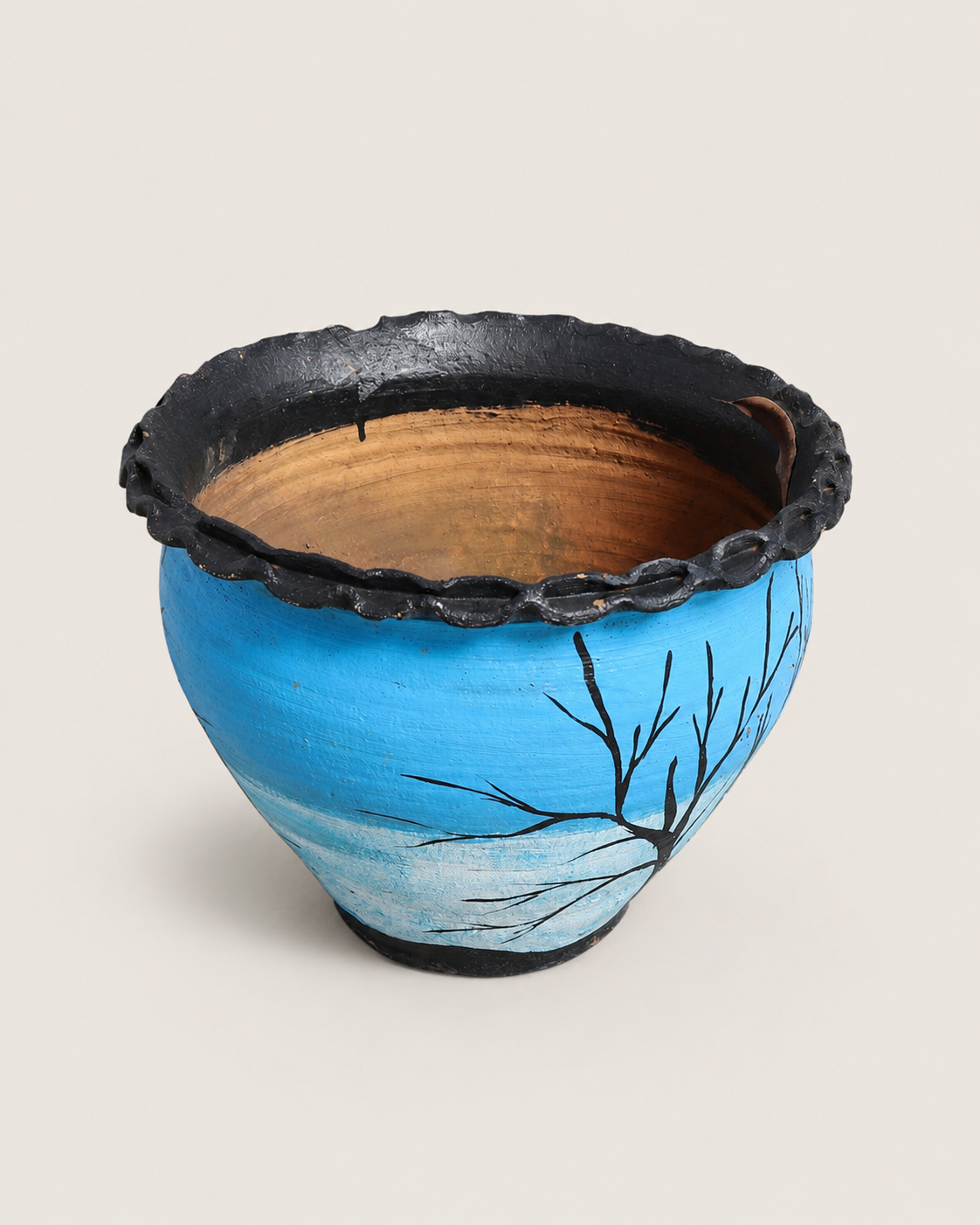 Fumbata Clay Planter — handcrafted African outdoor by Terry scape in Kenya (view 2)