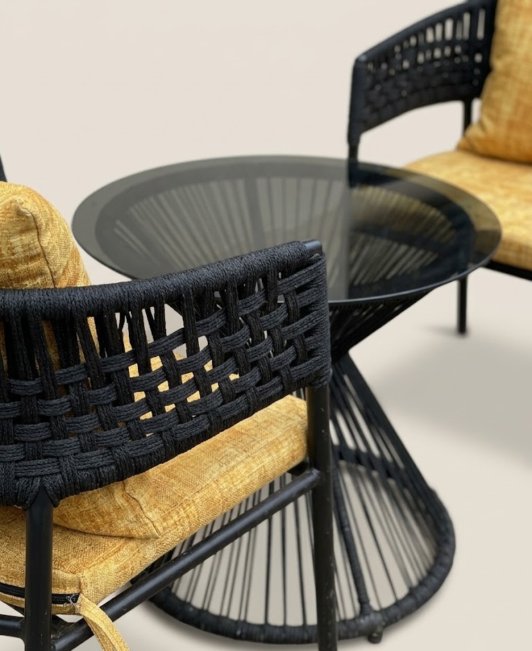 Sankara Balcony Set — handcrafted African outdoor by Mt sinai in Kenya (view 3)