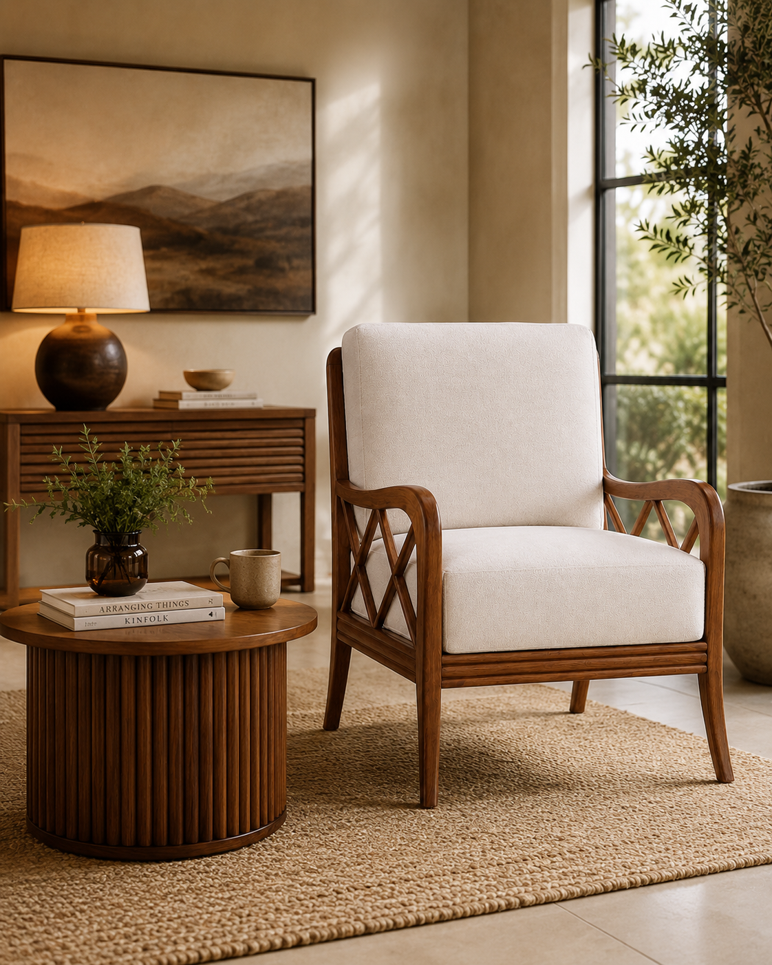 Dhalia Chair — handcrafted African furniture by The MI Interiors  in Kenya