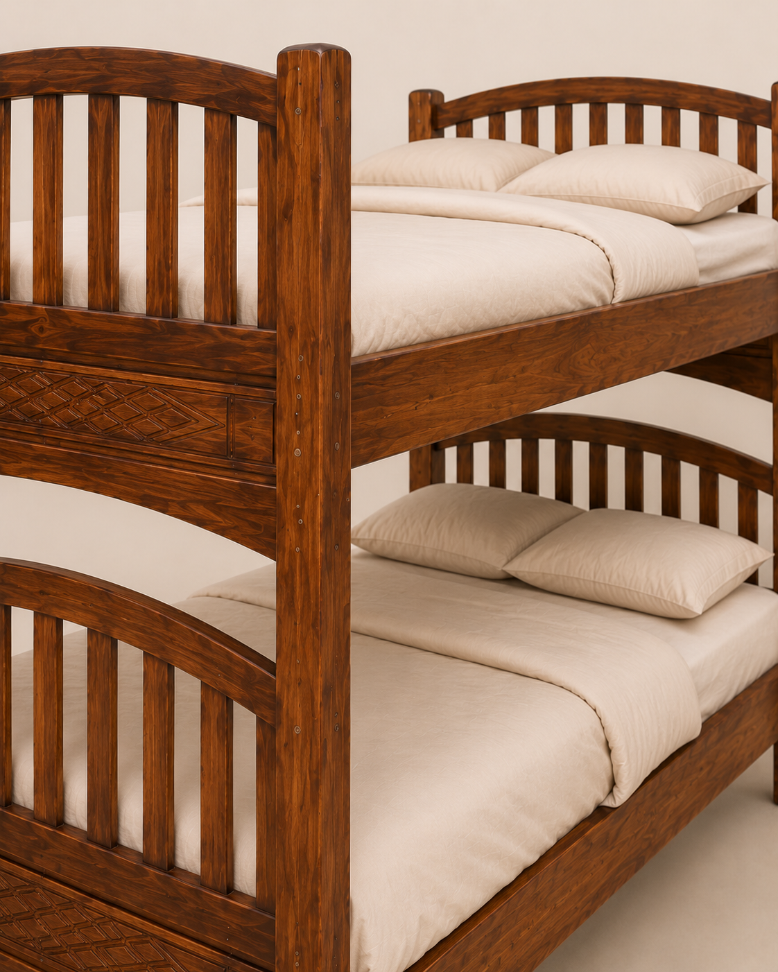 4 by 6 Marula Bunk Bed — handcrafted African furniture by Kim's furniture in Kenya (view 3)