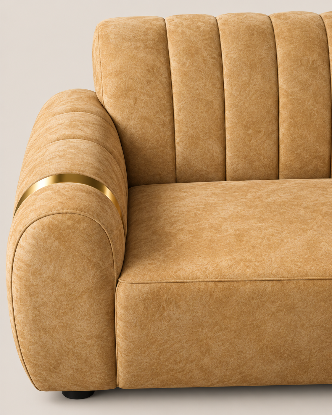 5 Seater Channelled Sofa — handcrafted African furniture by Hi tech furniture  in Kenya (view 6)