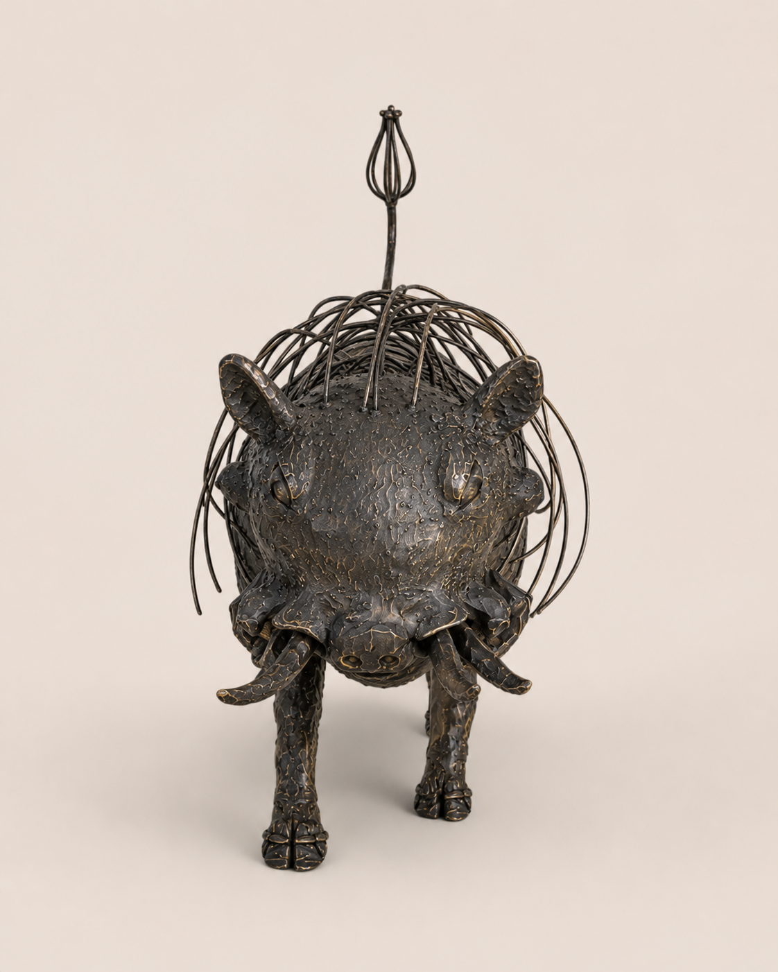 Cinka Ngiri Sculpture — handcrafted African outdoor by LUCZAI SCULPTURE  in Kenya
