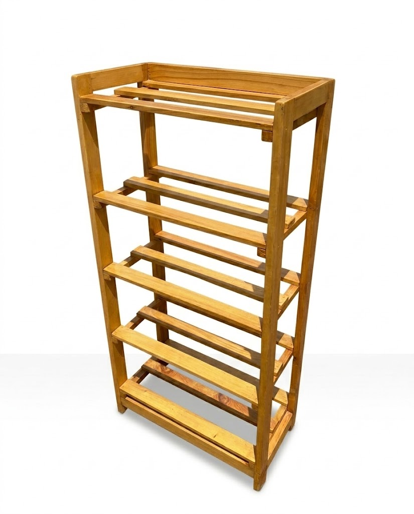 Mbegu Shoe Rack Maridadi Storage — handcrafted African furniture by High point in Kenya (view 3)