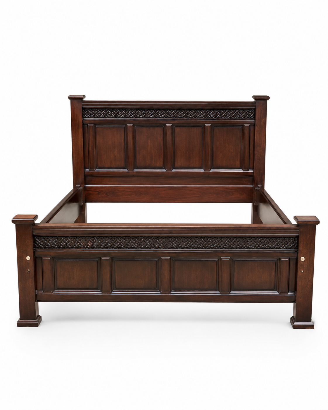 5 by 6 Msonge Bed Panelled Frame — handcrafted African furniture by barasa shop in Kenya (view 4)