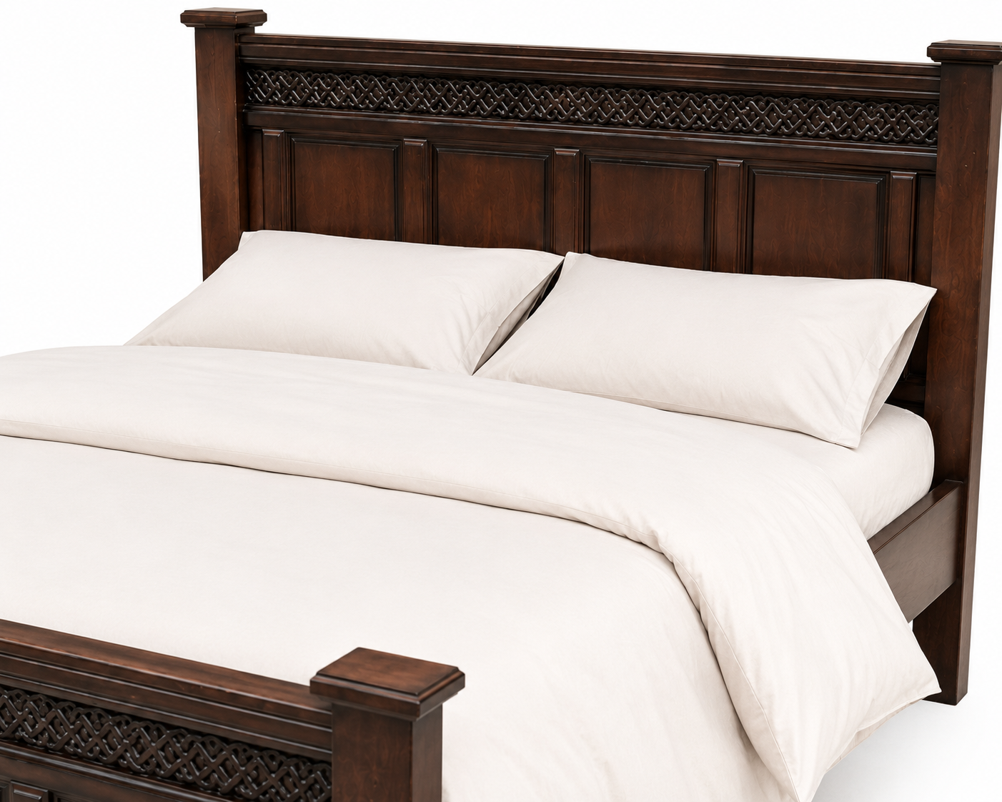 5 by 6 Msonge Bed Panelled Frame — handcrafted African furniture by barasa shop in Kenya (view 5)