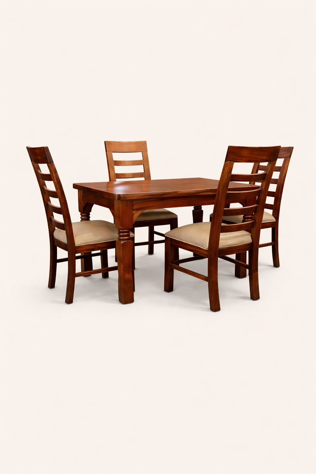 Mila Dining 4-Seater Set — handcrafted African furniture by Promising furniture world  in Kenya
