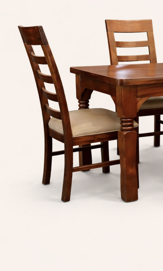 Mila Dining 4-Seater Set — handcrafted African furniture by Promising furniture world  in Kenya (view 3)