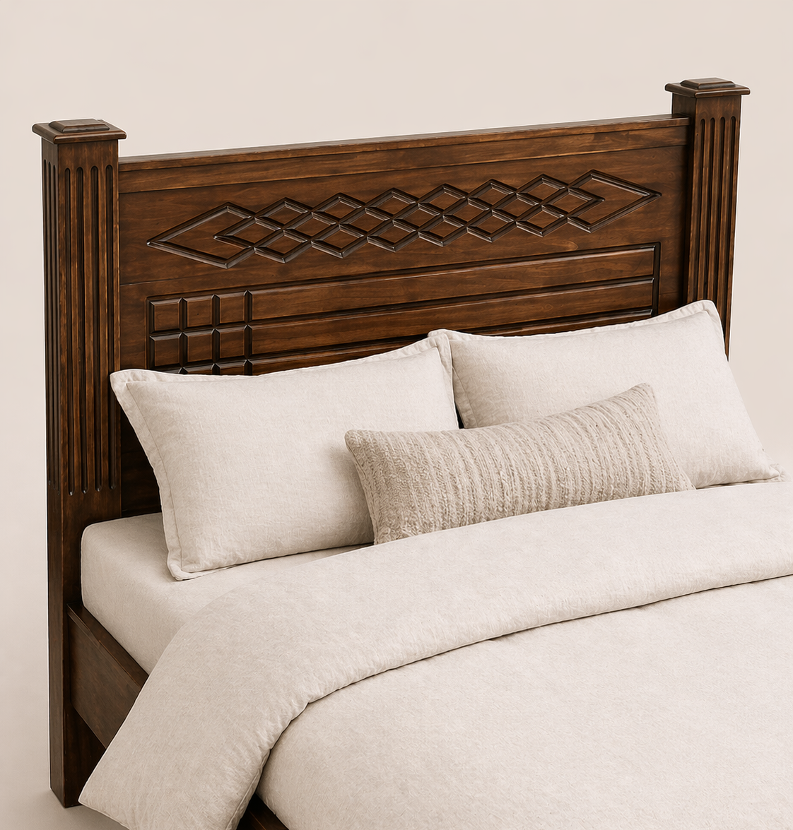 Sabaat Artisan Timber Bed Frame — handcrafted African furniture by Royalstar furniture  in Kenya (view 3)
