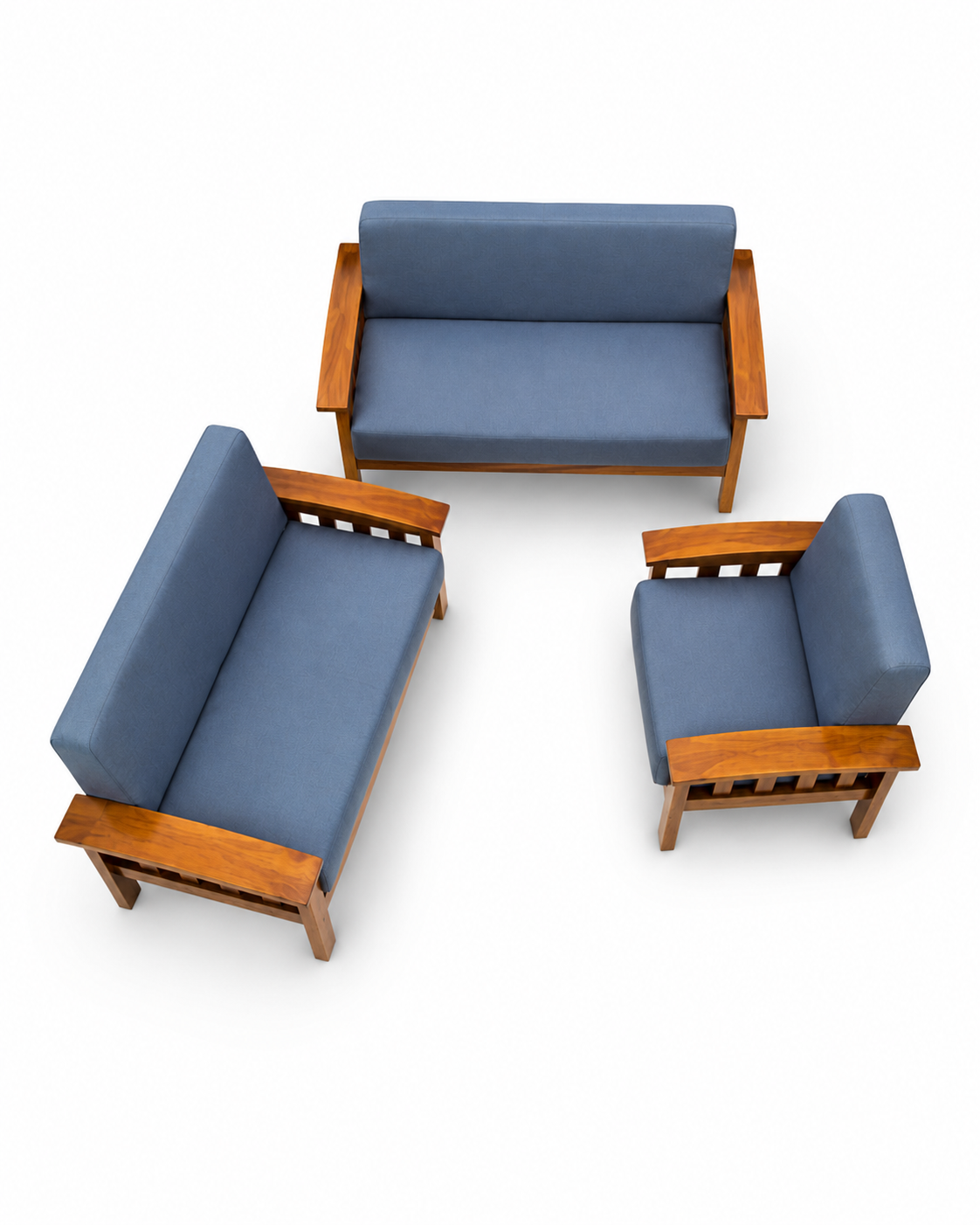 Bahari Wooden Sofa Set — handcrafted African furniture by Tenis furniture palace in Kenya (view 2)
